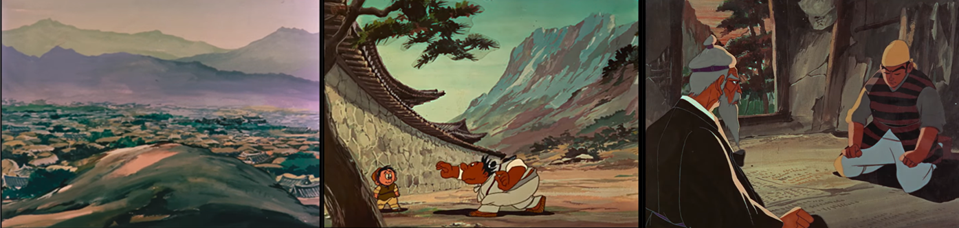 Stills from Hong Gildong and Hopi and Chadol Bawi