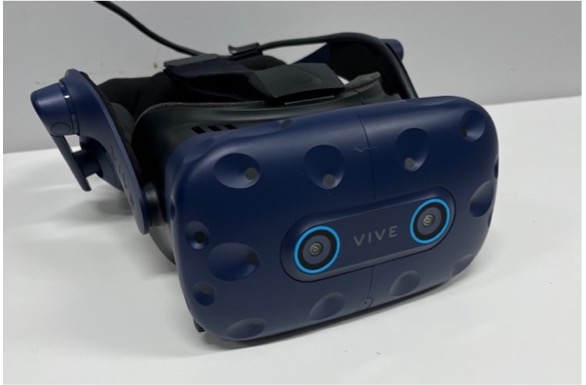 Example of a VR headset (VIVE Pro Eye)